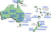 Australia & New Zealand Map